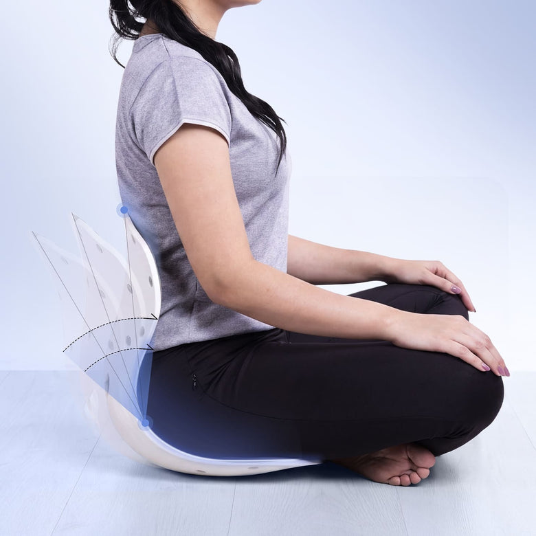 Helps improve sitting posture by aligning your lumbar & Pelvis
