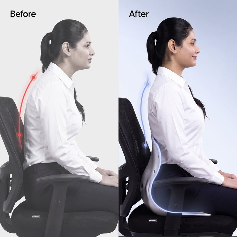 Helps Reduce Slouching During Long Hours of Desk Work