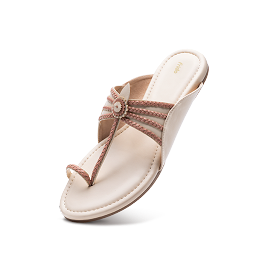 Frido Women's Ethnic Comfort Flat Sandal