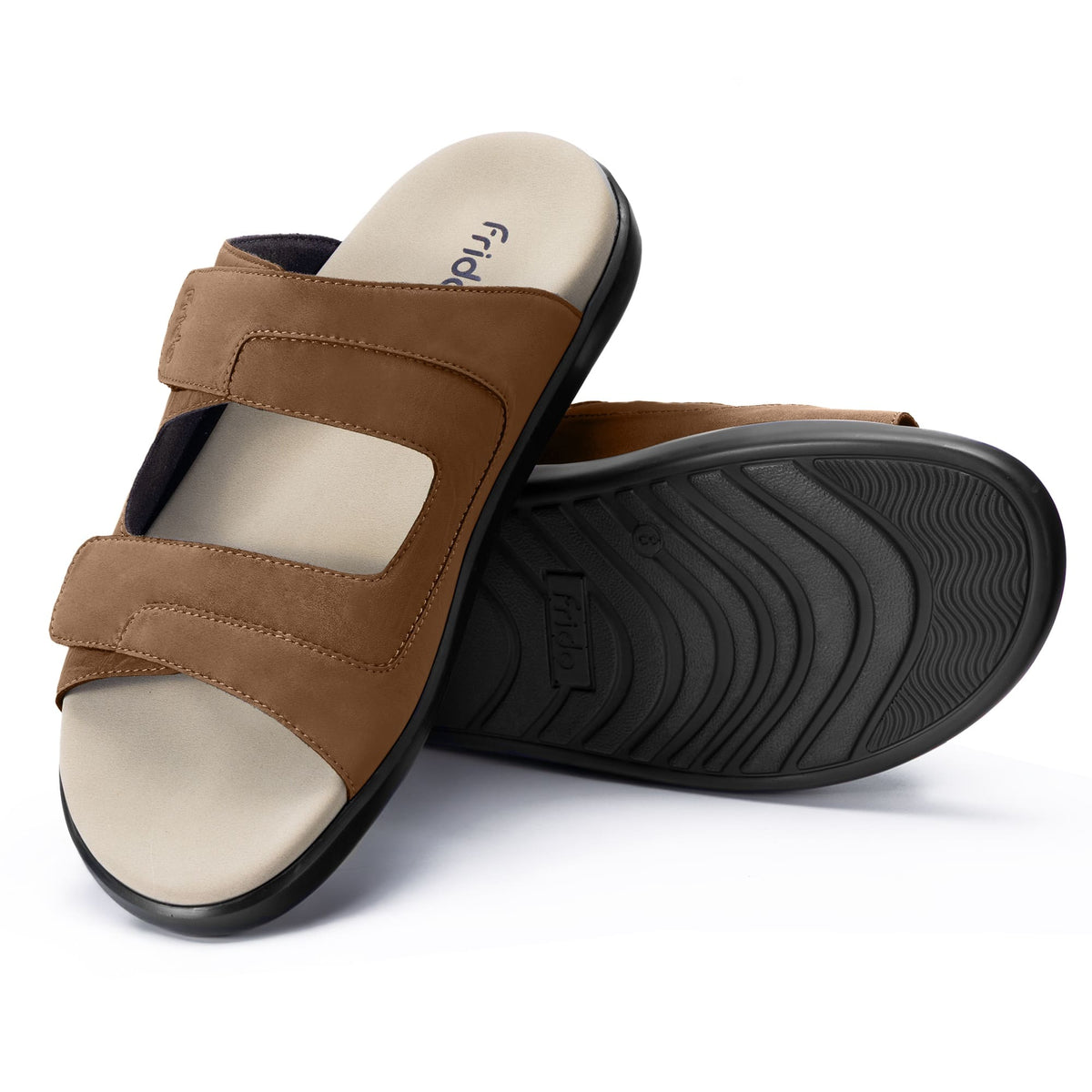Frido Men's Comfort Dual Strap Sandals