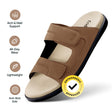 Frido Men's Comfort Dual Strap Sandals