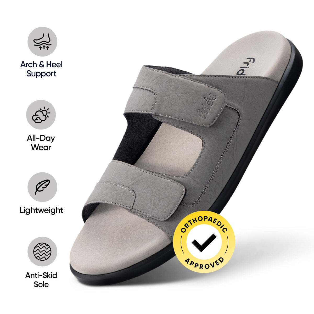 Frido Men's Comfort Dual Strap Sandals