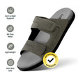 Frido Men's Comfort Dual Strap Sandals