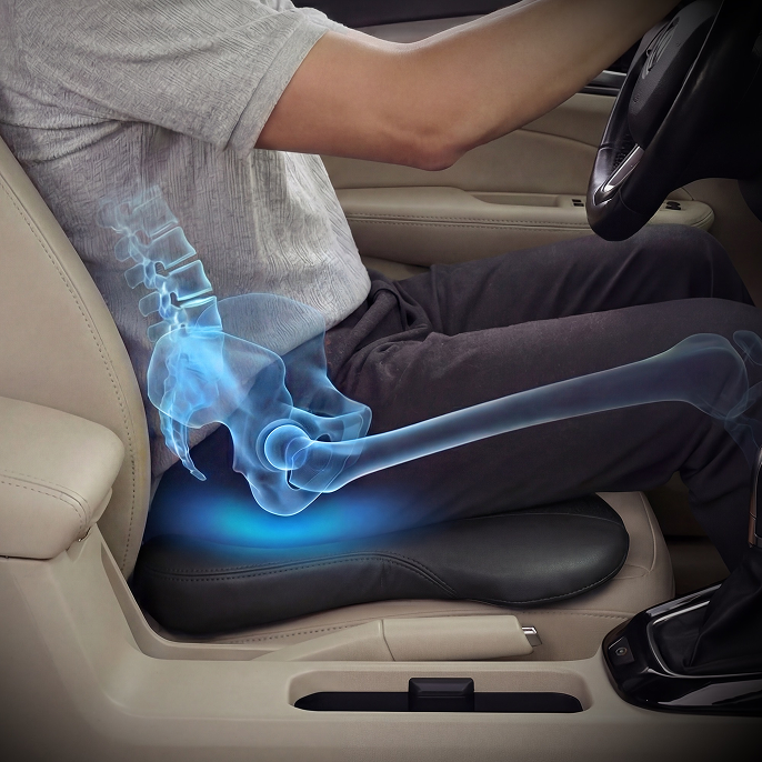 Relieves Tailbone Pressure With Smart Coccyx Cutout Seat Design