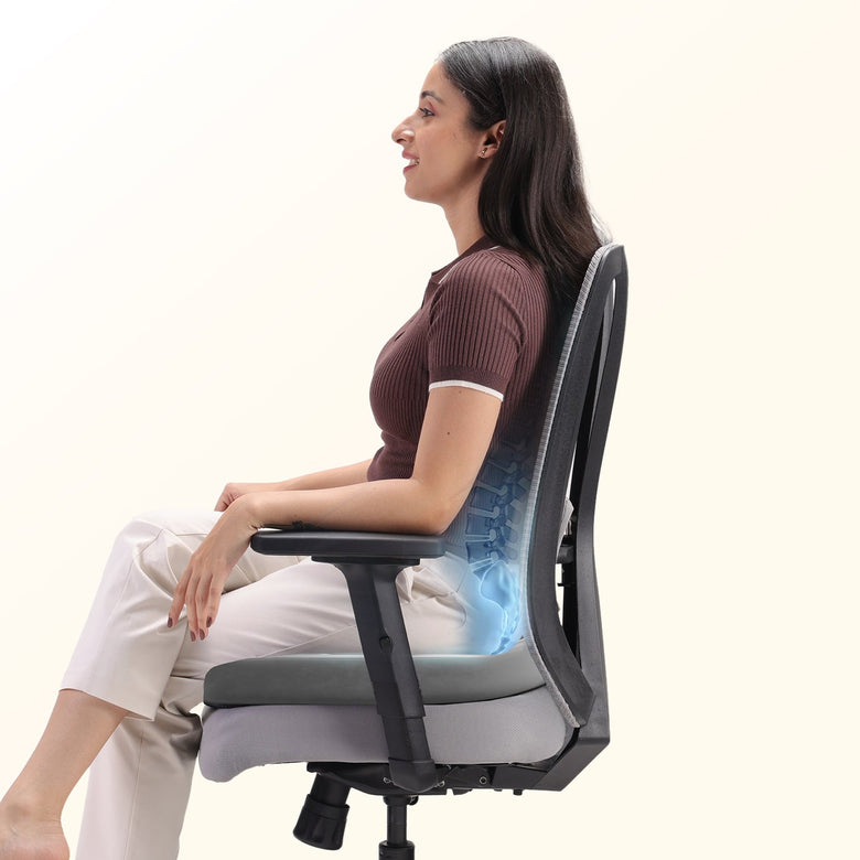 Slim Profile Support That Maintains Natural Seat Height & Sitting Posture 
