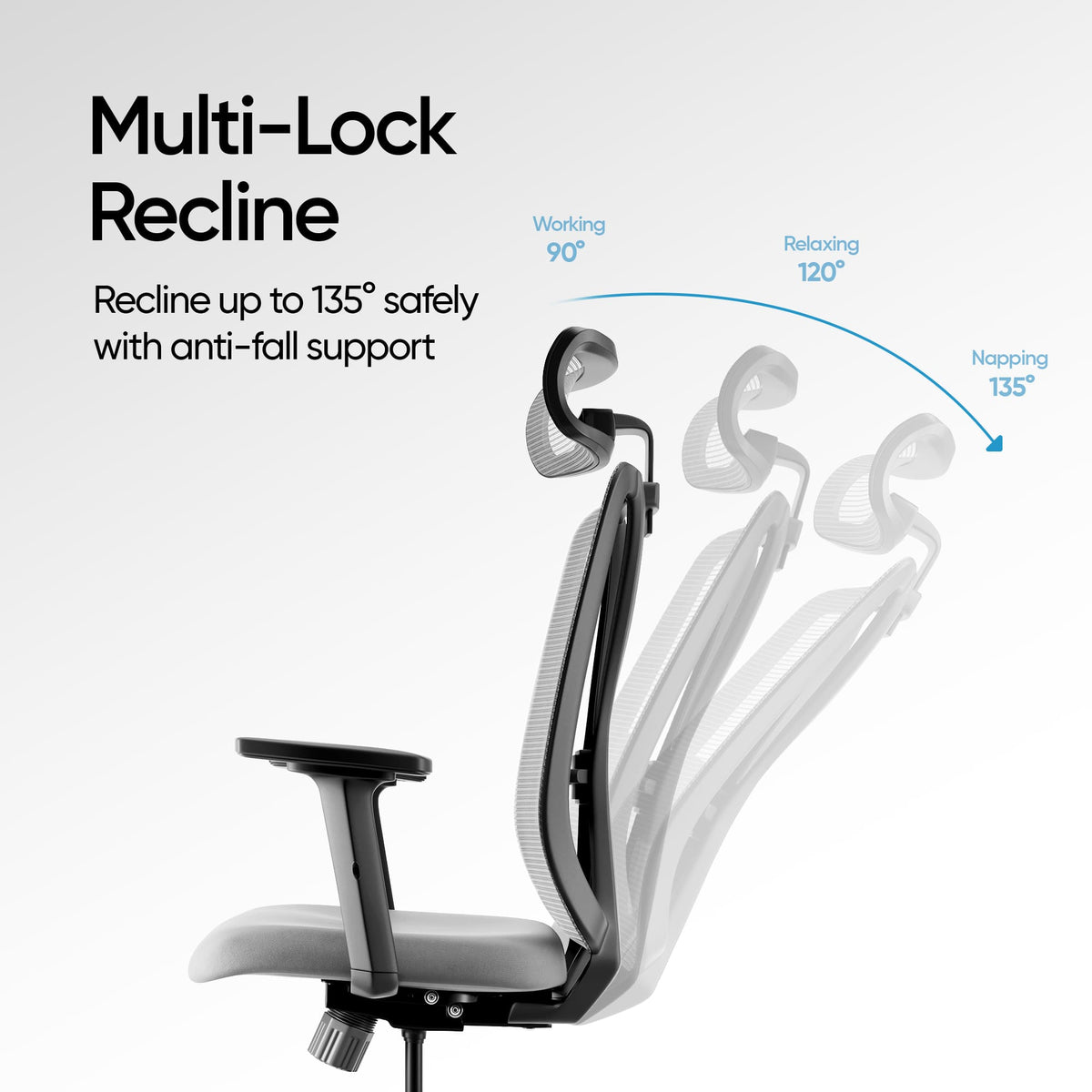 Frido AeroMesh Classic Ergo Chair - With Headrest