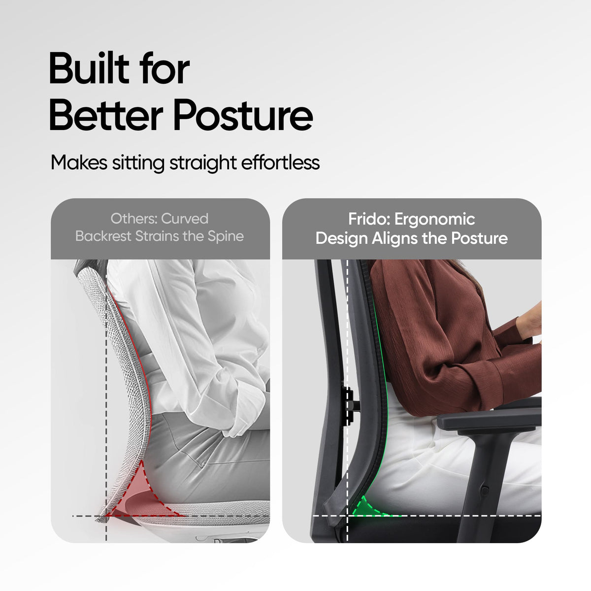 Frido AeroMesh Classic Ergo Chair - With Headrest