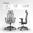 Frido AeroMesh Classic Ergo Chair - With Headrest