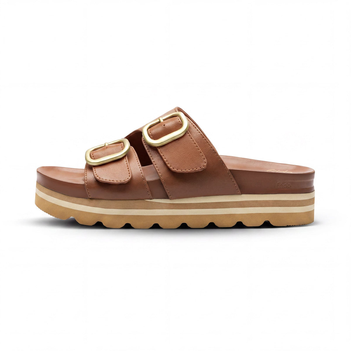 Frido Women's Arch Comfort Wedge Sandals - Buckle Strap