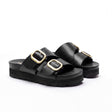 Frido Women's Arch Comfort Wedge Sandals - Buckle Strap