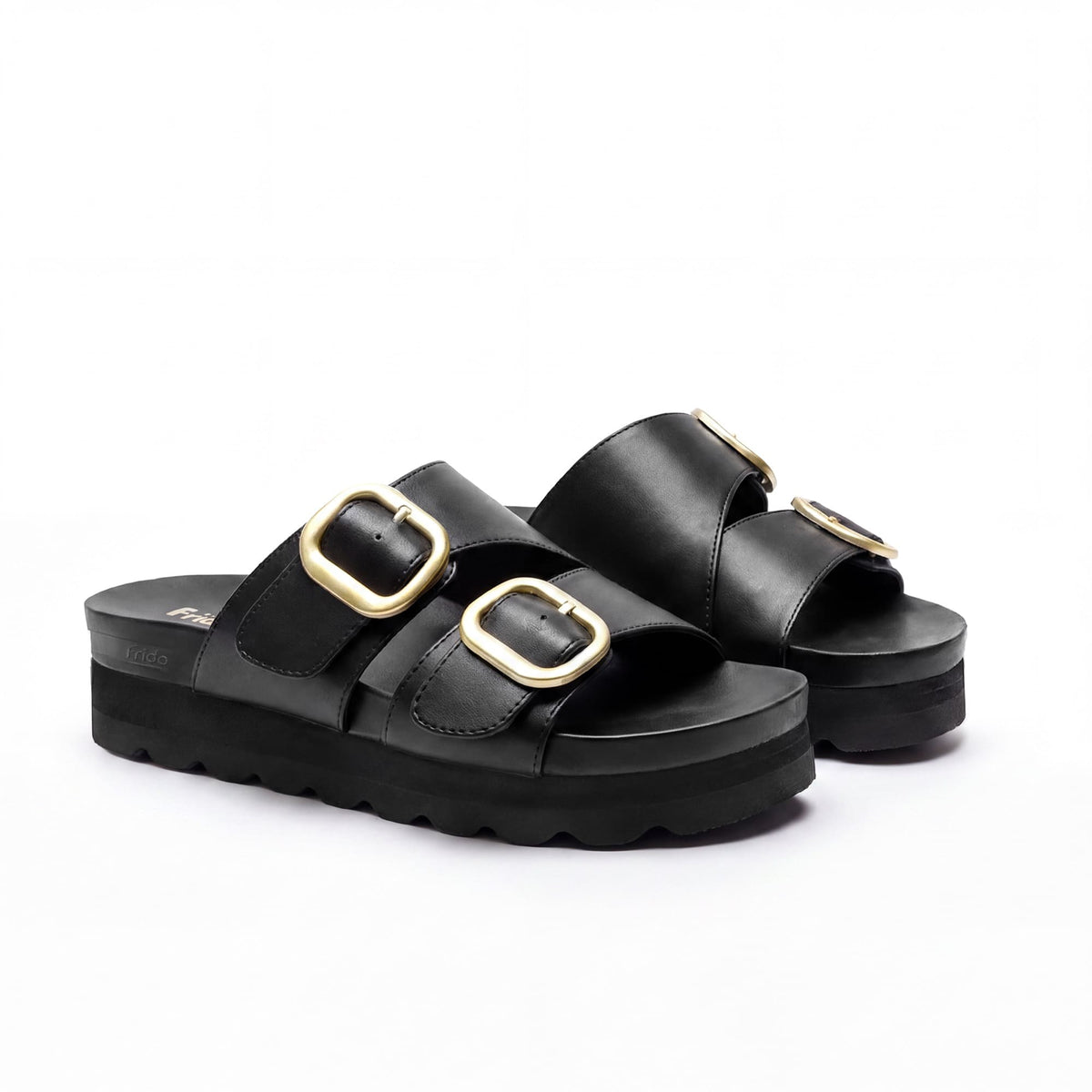 Frido Women's Arch Comfort Wedge Sandals - Buckle Strap