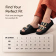 Frido Women's Arch Comfort Wedge Sandals - Buckle Strap
