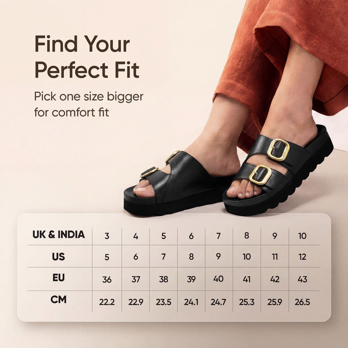 Frido Women's Arch Comfort Wedge Sandals - Buckle Strap