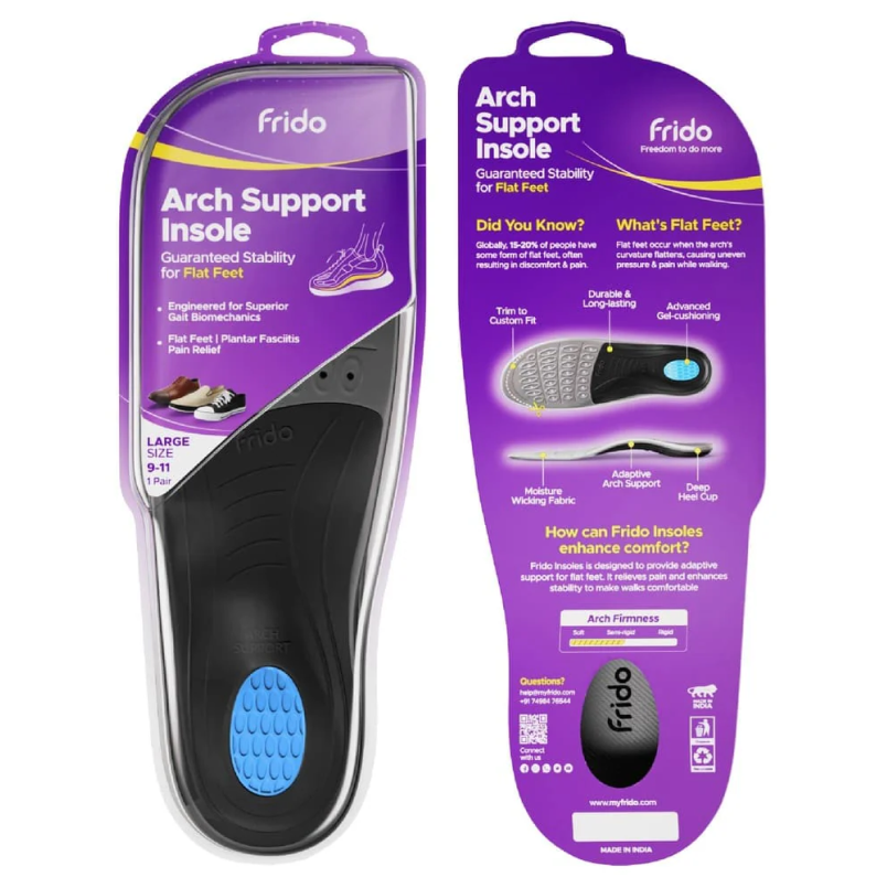 Frido Arch Support Insoles Rigid + Semi Rigid Combo