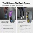 Frido Arch Support Insoles Rigid + Semi Rigid Combo