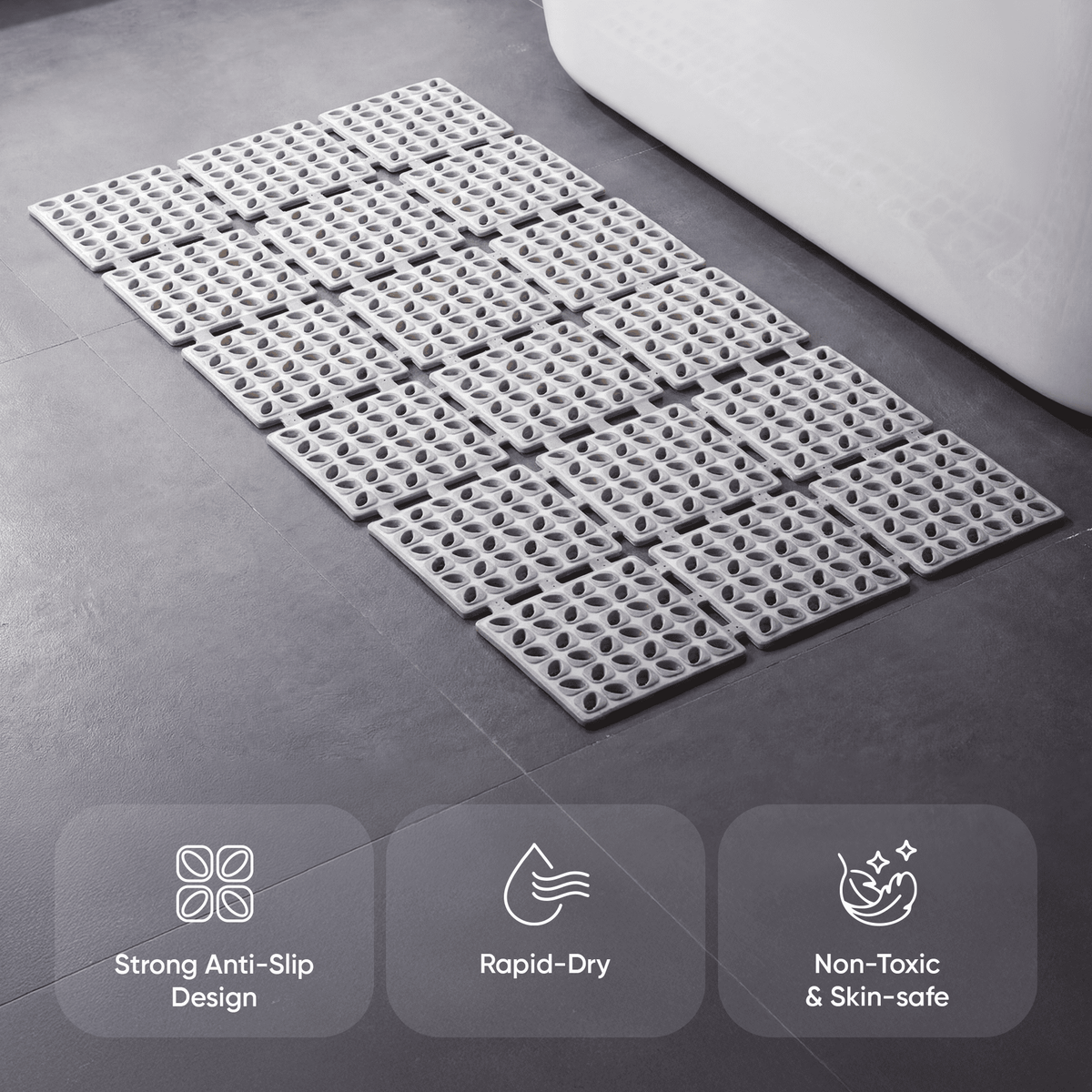 Frido Bear Grip Bath Mat