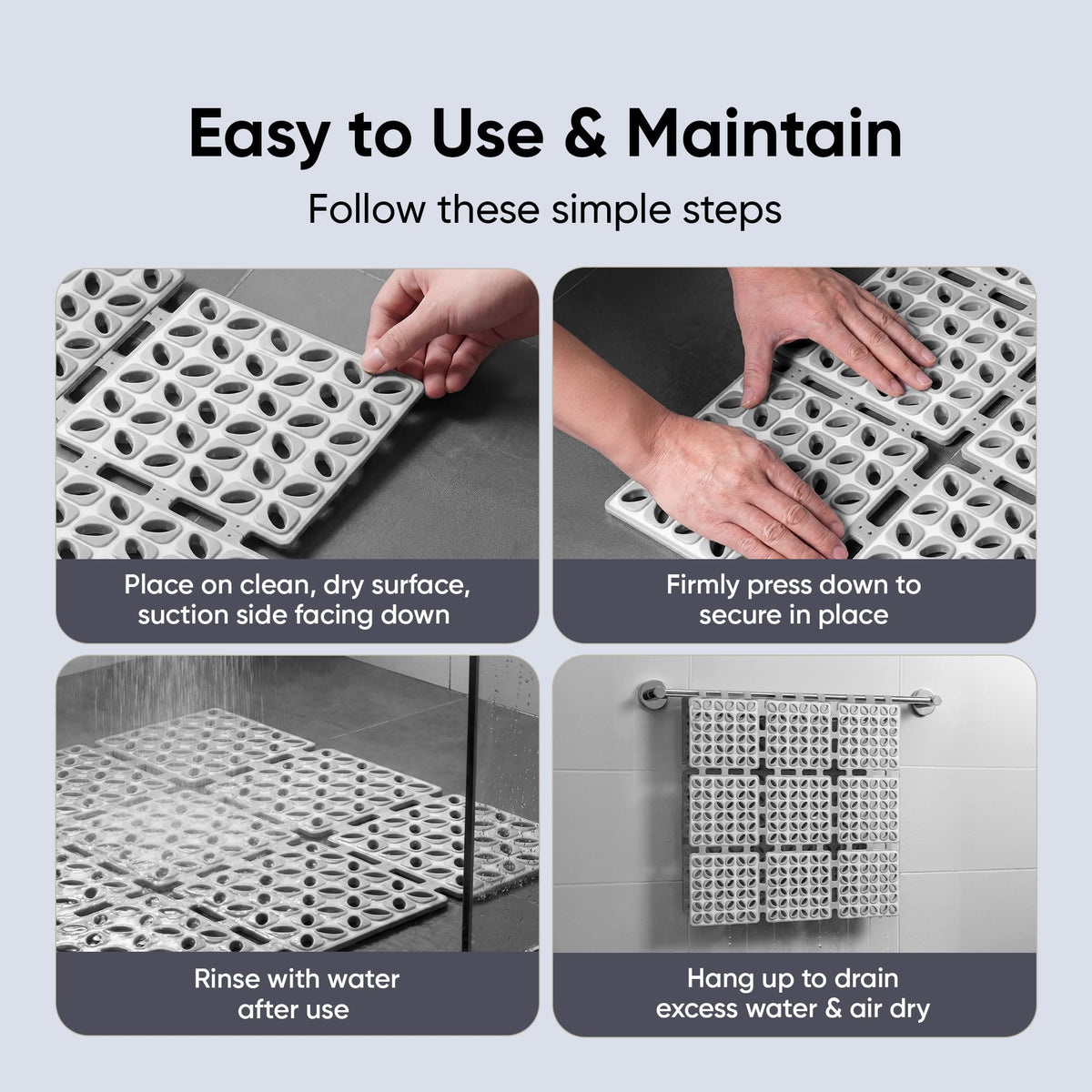 Frido Bear Grip Bath Mat