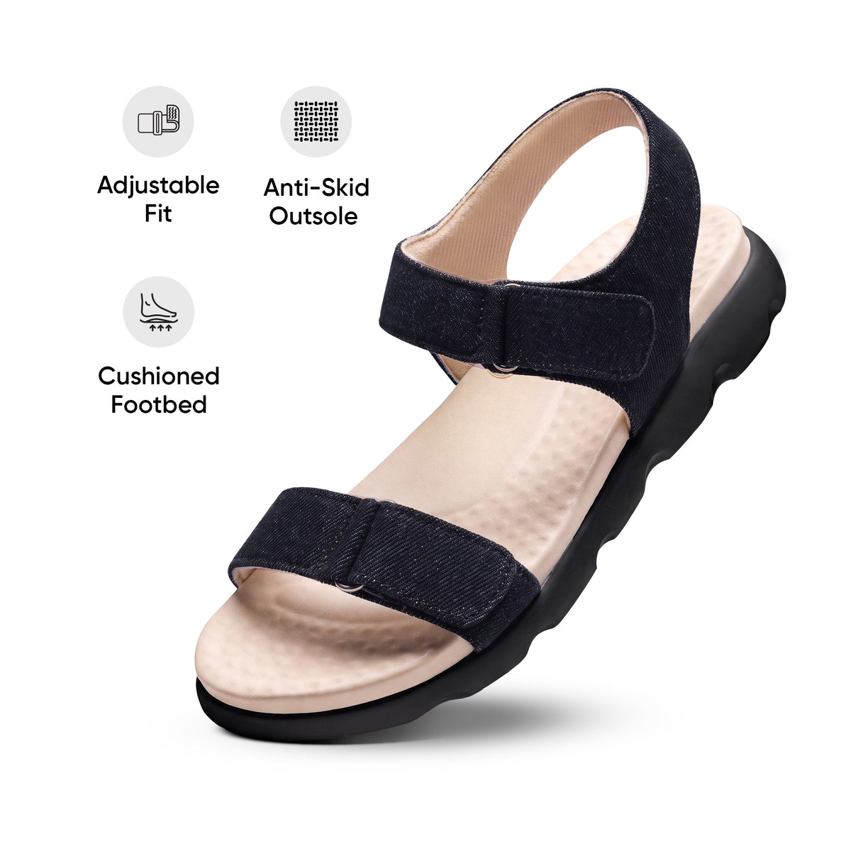 Frido Women's Cloud Comfort Back Strap Sandals