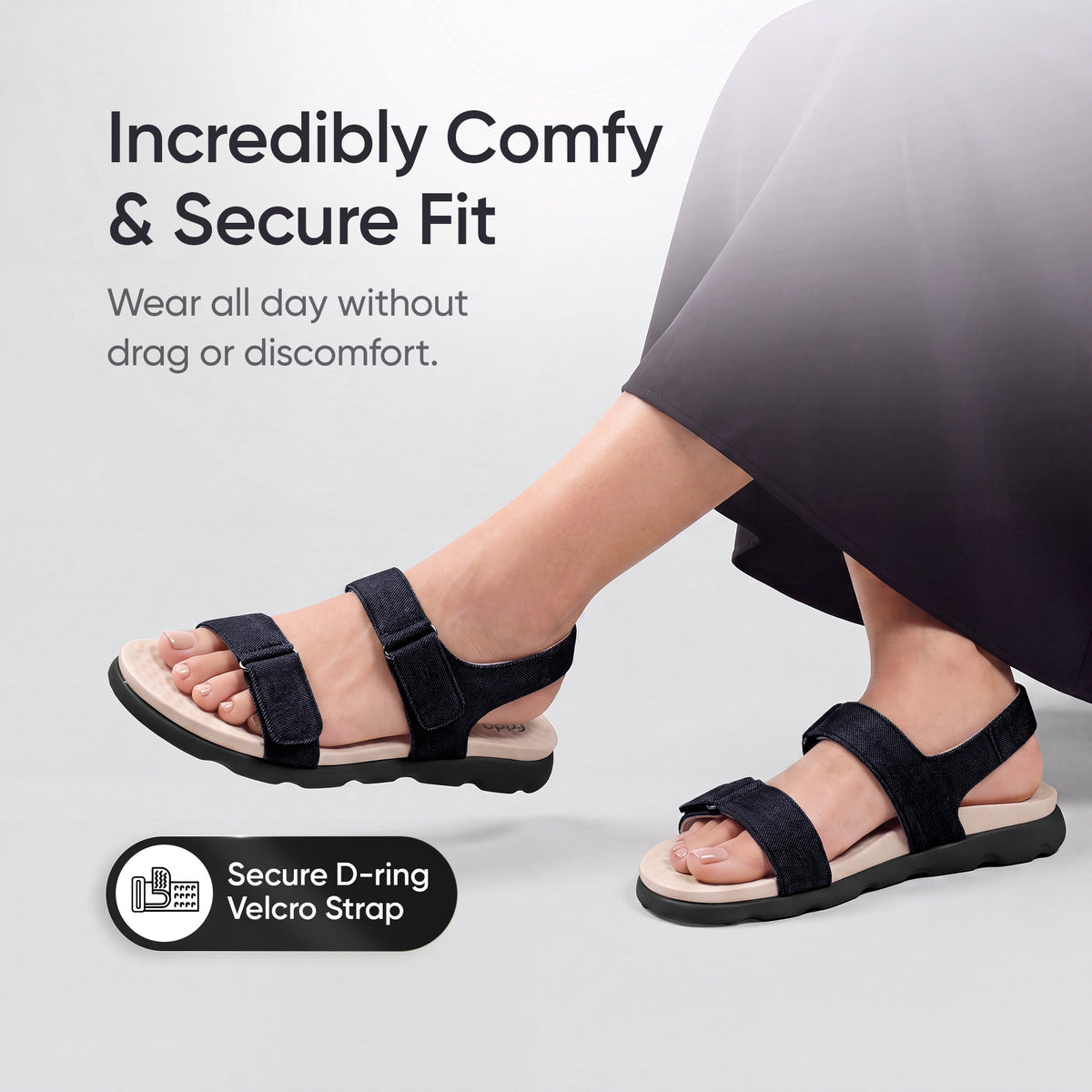 Frido Women's Cloud Comfort Back Strap Sandals