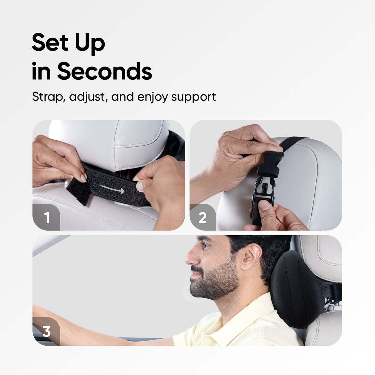 Frido Car Neck Rest Mini Pillow