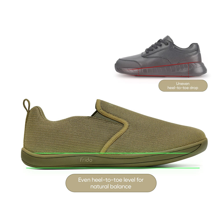 Zero-Drop Sole Improves Posture And Walking Gait
