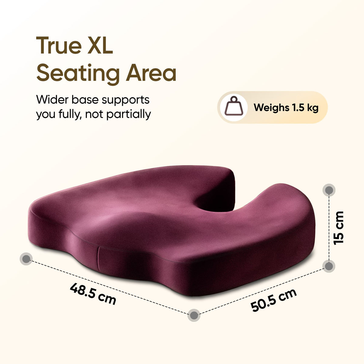 Frido XL Coccyx Seat Cushion