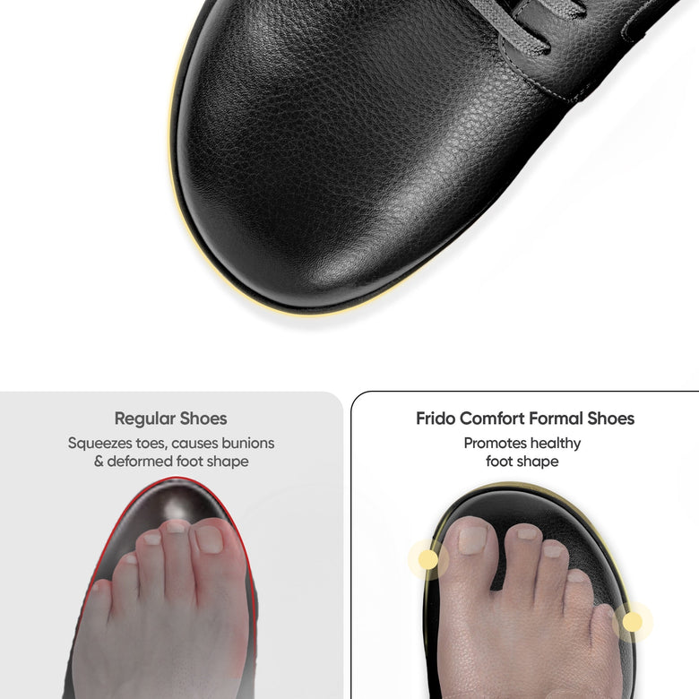 Natural Toe Box Shape Helps Reduce Toe Pressure