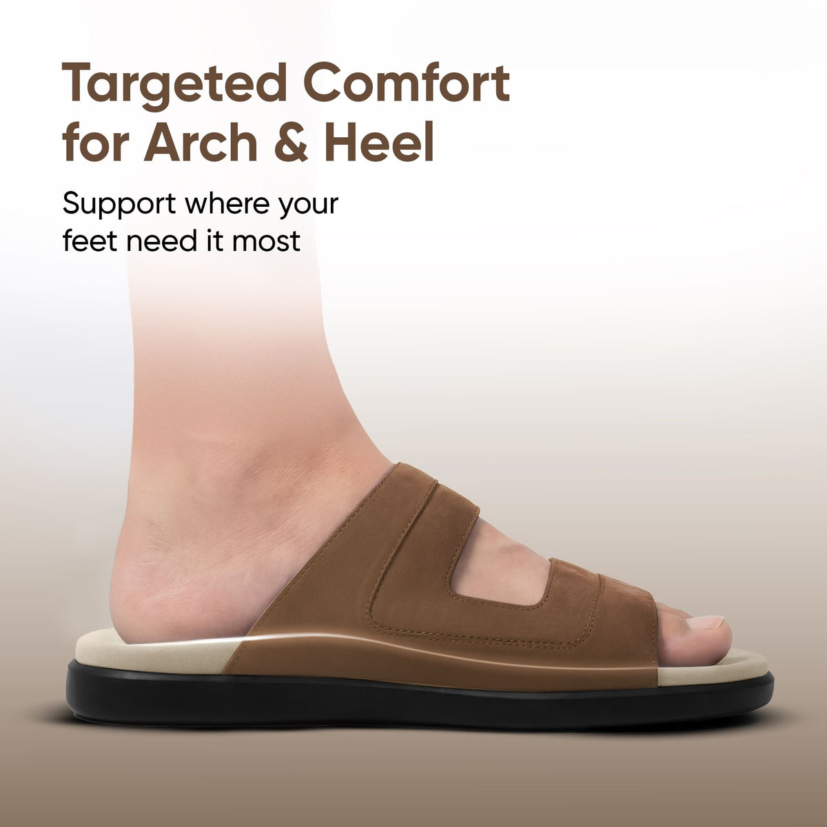 Frido Men's Comfort Dual Strap Sandals