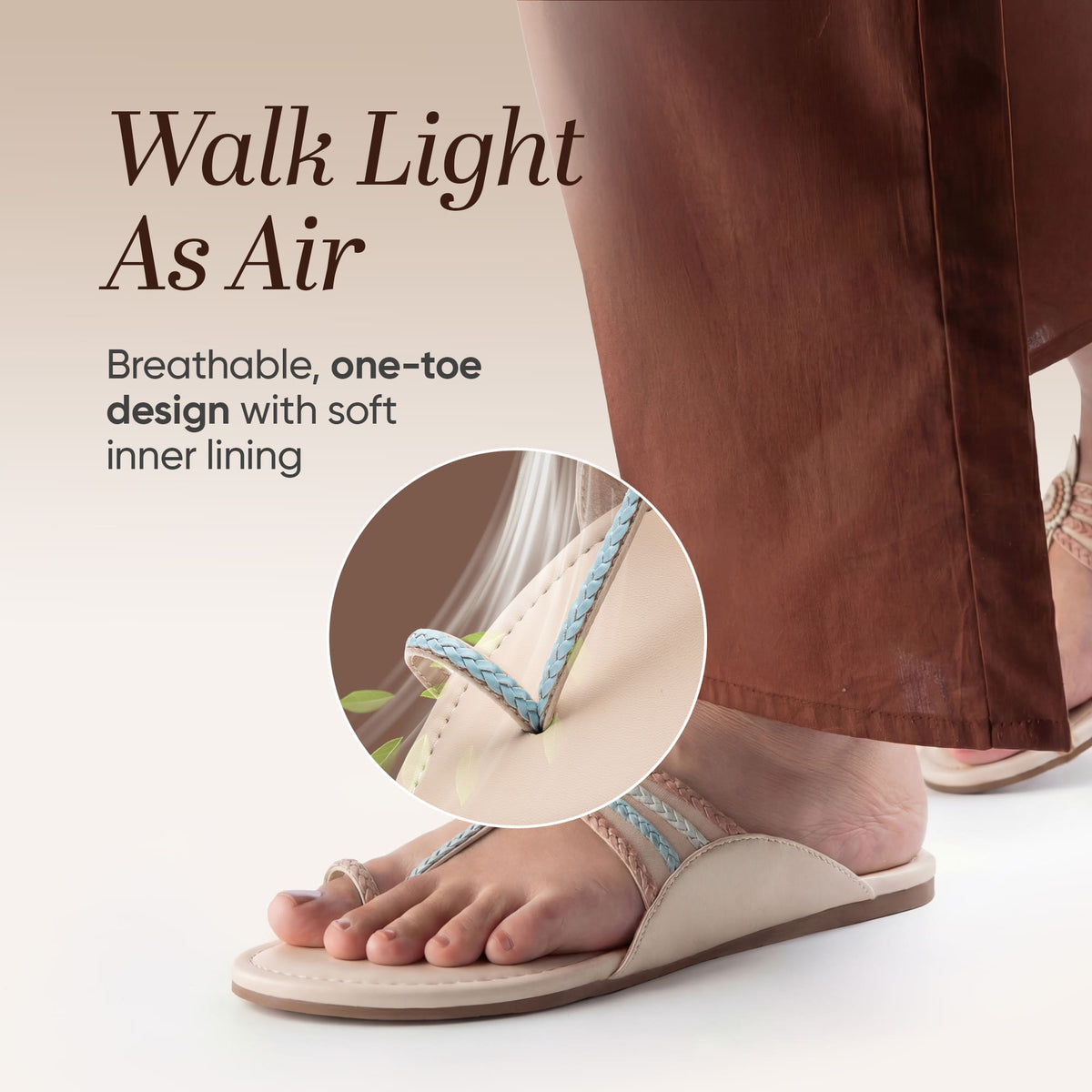 Frido Women's Ethnic Comfort Flat Sandal