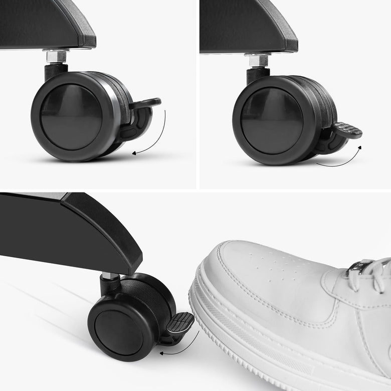 Easy-Glide Wheels With Secure Locks