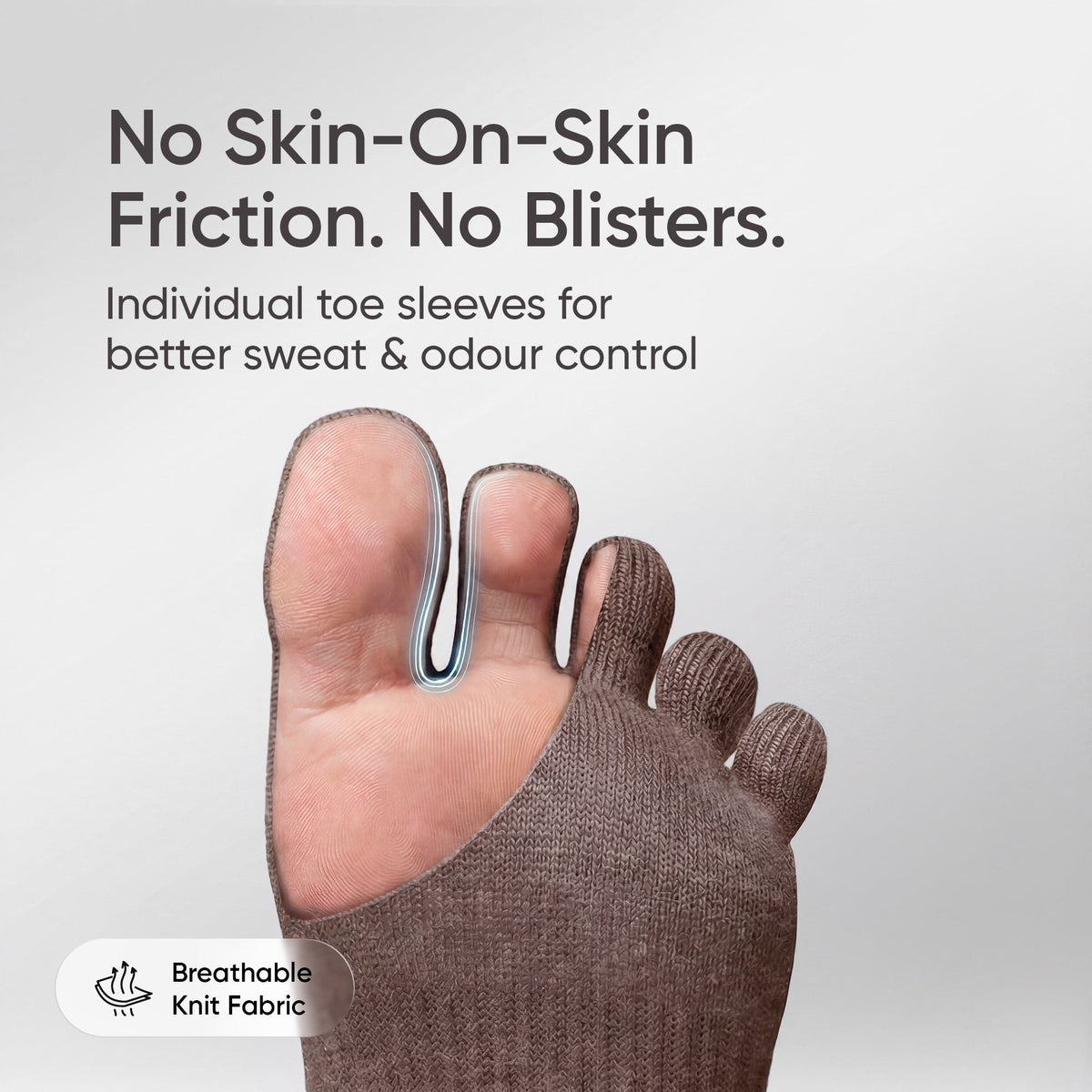 Frido Five Toe Socks - Solid
