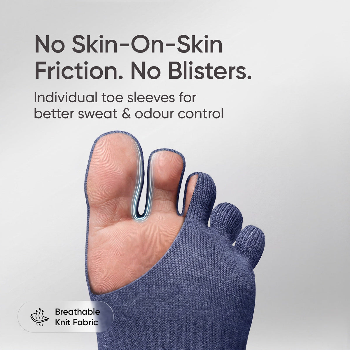 Frido Five Toe Socks - Solid