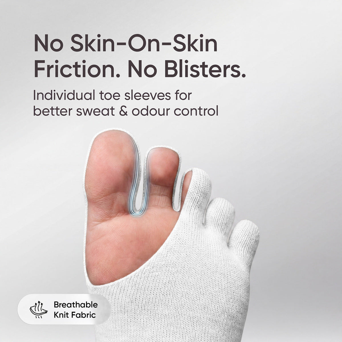 Frido Five Toe Socks - Solid