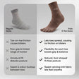 Frido Five Toe Socks - Solid