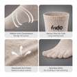 Frido Five Toe Socks - Solid