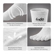 Frido Five Toe Socks - Solid