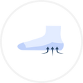 Cushioned Heel & Toe for Shock Absorption
