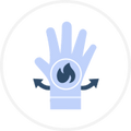 Keeps hands warm, boosts circulation