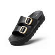 Frido Women's Arch Comfort Wedge Sandals - Buckle Strap