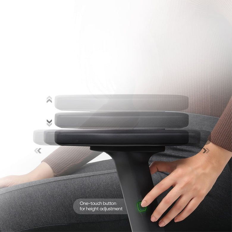 Improves Upper Body Alignment with 2D Armrests