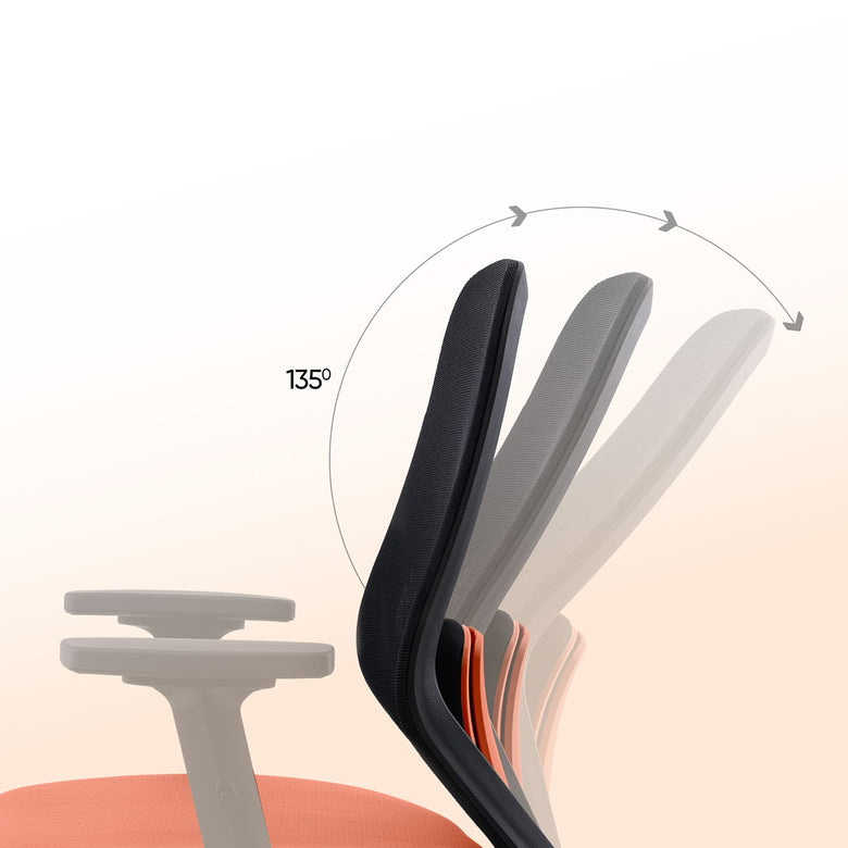 Smooth 135° Recline for Relaxed Support