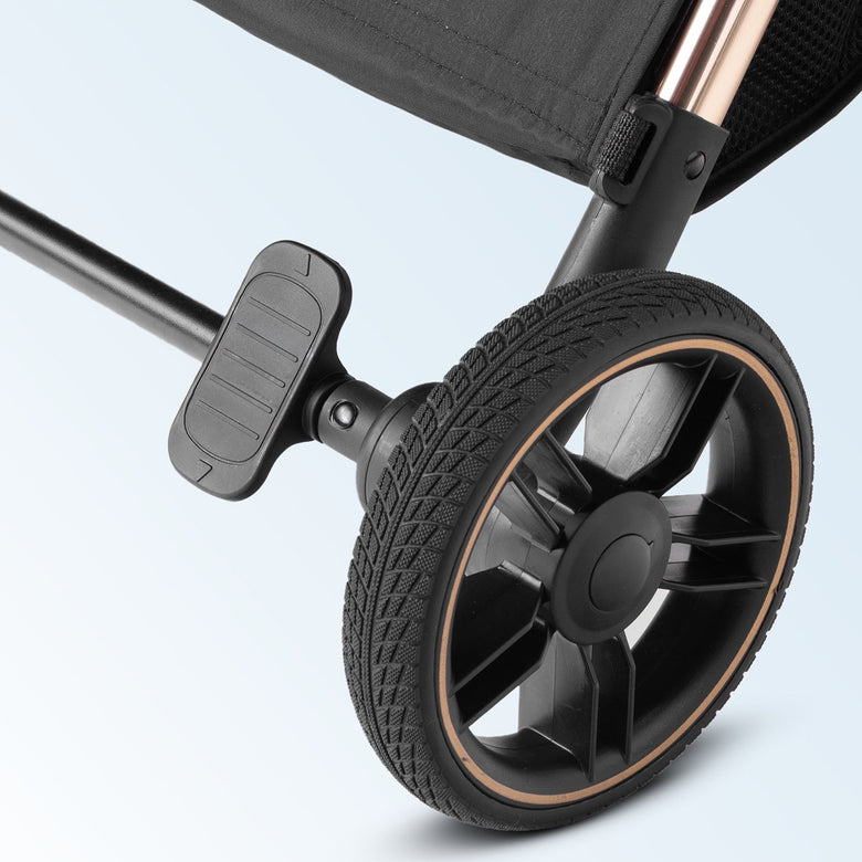 One-Touch Brake System That Secures Instantly 