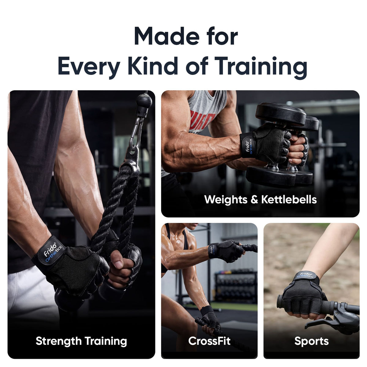 Frido Orthotics Comfort Gym Gloves