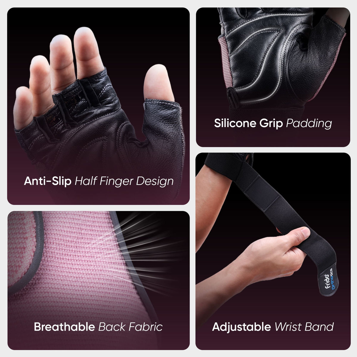 Frido Orthotics Comfort Gym Gloves