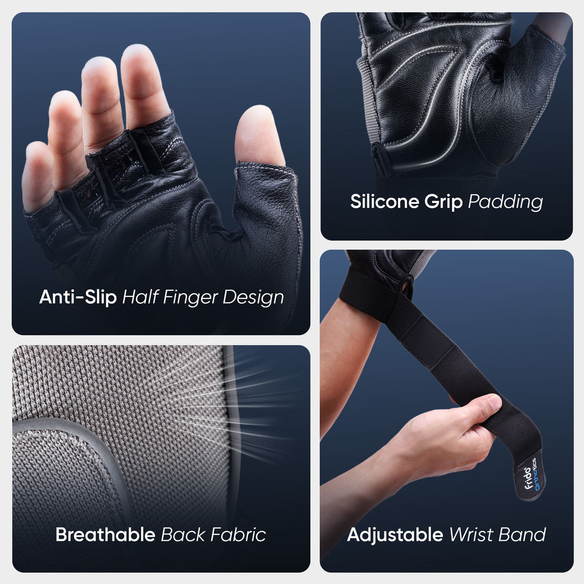 Frido Orthotics Comfort Gym Gloves