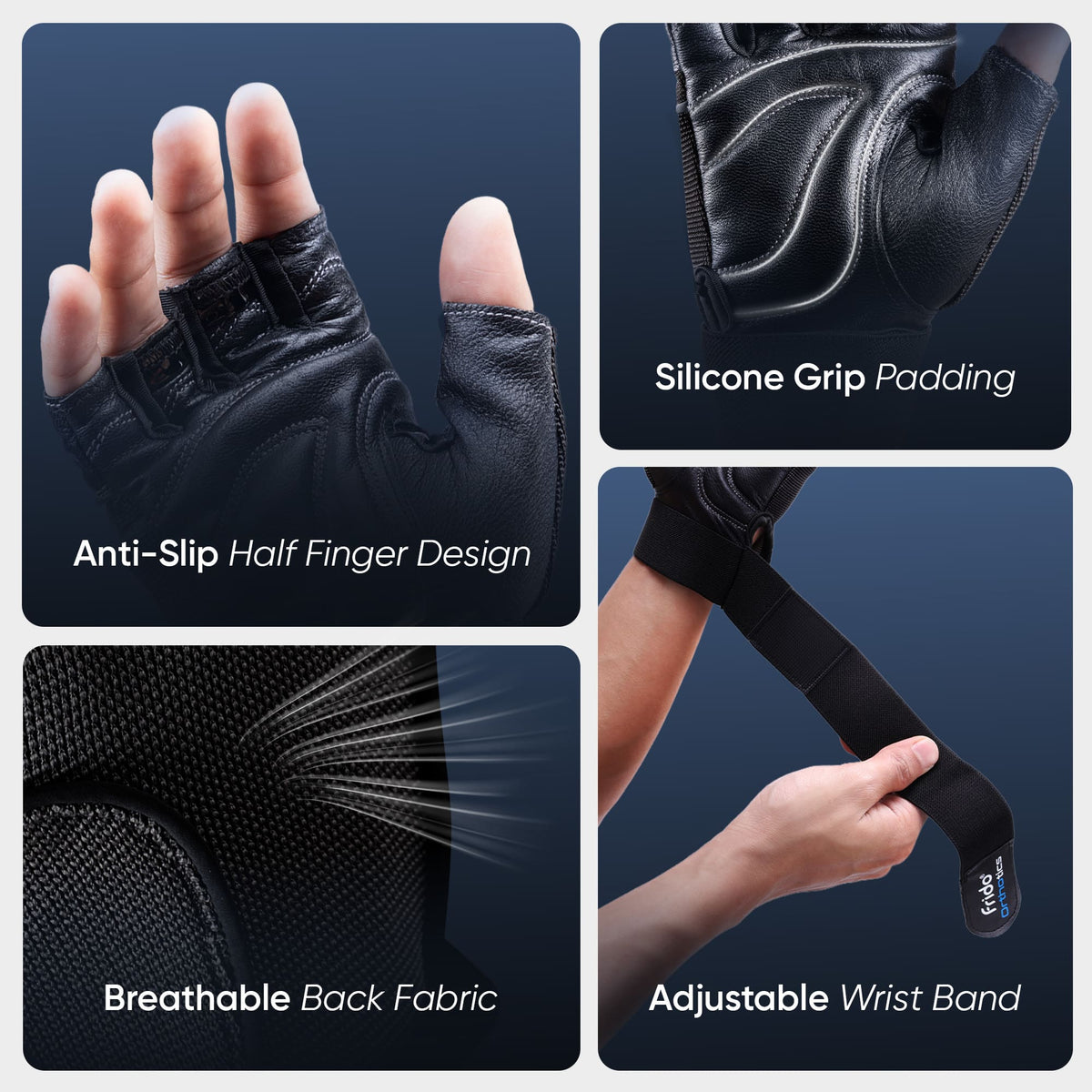 Frido Orthotics Comfort Gym Gloves
