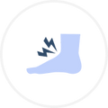 Reduced Foot Fatigue