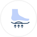Built-in Ergonomic Arch Support