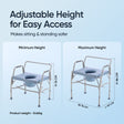 Frido Heavy Duty Commode Chair