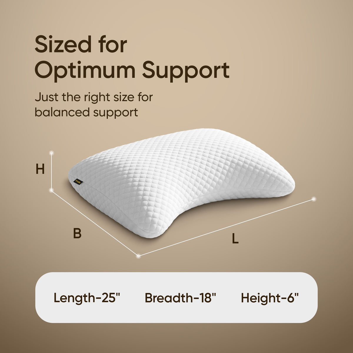 Frido Crescent Adjustable Pillow